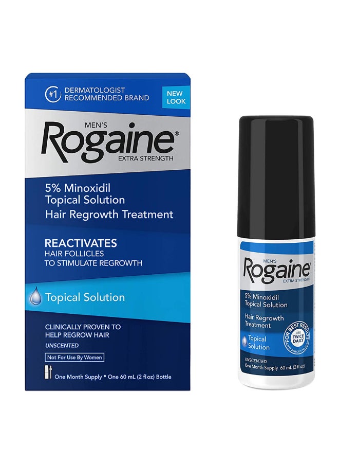 Rogaine Men'S Extra Strength Hair Regrowth Treatment, Unscented 60 Ml Packaging May Vary 60ml - Image 1