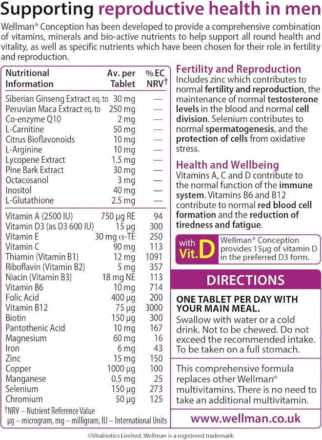 Wellman Conception 30 Tablets - pnsku/N28326331A/45/_/1732554749/9418eb72-1144-445c-ba4a-b8466d981549