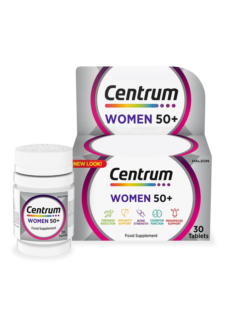 Centrum 50 Plus Multivitamin Tablets - 30 