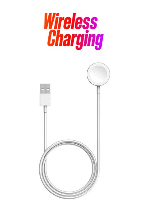 Magnetic Wireless Charging For Smart Watch White