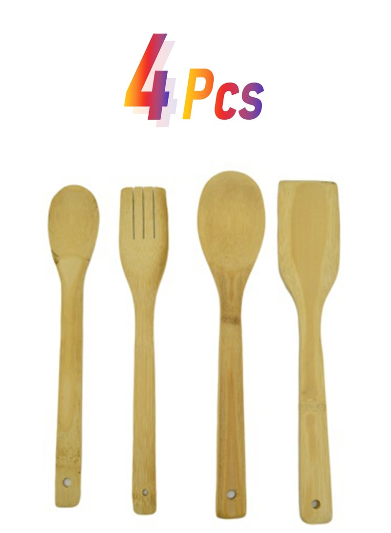4-Piece Kitchen Tool Set Natural 36x16x2cm - Image 1
