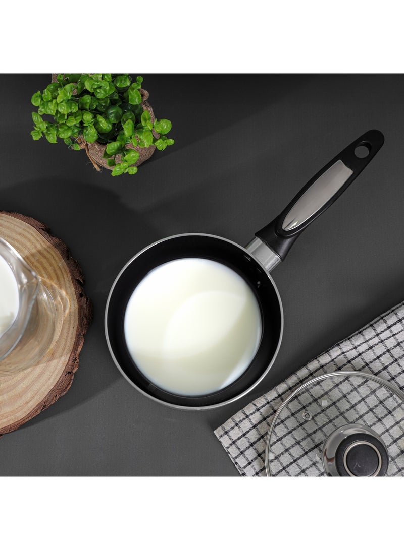 Royalford - Saucepan With Lid Beige/Black 16cm - Image 1