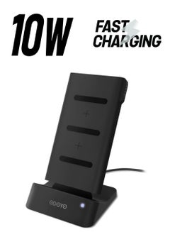 ODOYO XC25 2in1 Combo Set Qi Enabled Wireless Charging Dock 10W And Portable Battery Pack 6000mAh Black  - Image 1