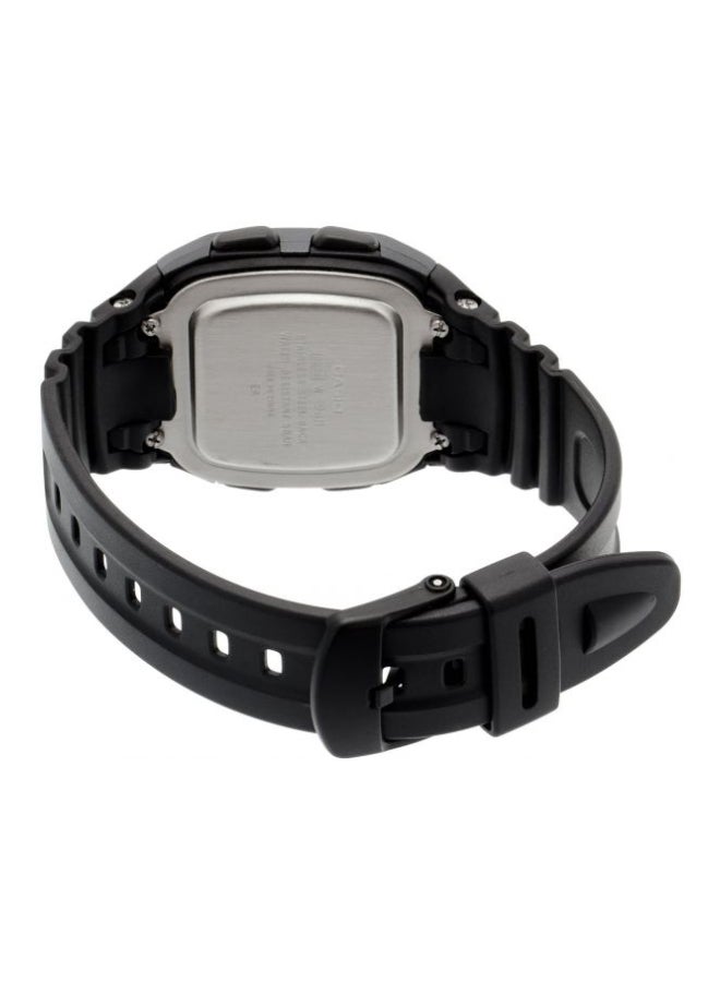 كاسيو ساعة يد رقمية مقاومة للماء طراز W-96H-1BVDF - مقاس 36 مم - لون أسود للرجال - Image 2