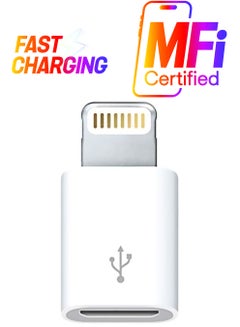 Lightning Pin To Micro USB Adapter For Apple iPhone 5 White