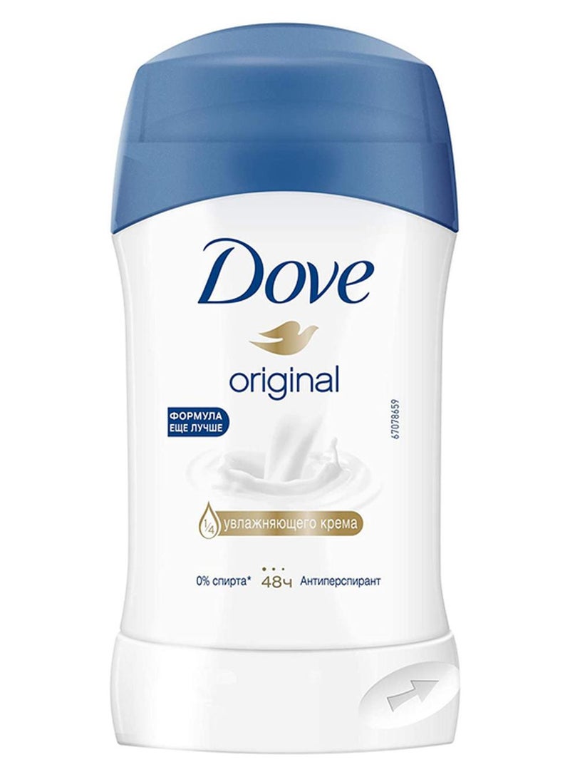 Dove Original Anti-Perspirant Deodorant Stick White 40ml - Image 1