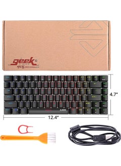 Ajazz AK33 Gaming 82 keys Mechanical keyboard, RGB backlit Wired keys Computer keyboard for PC Laptop gaming(Black Switch)  - Image 5