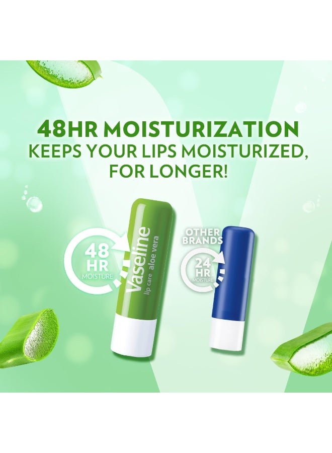Vaseline - Lip Therapy Aloe Vera Green 4.8grams - Image 1