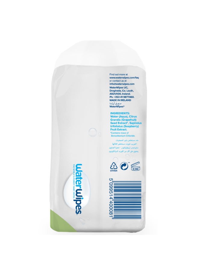 WaterWipes - Plastic Free Textured Clean Toddler And Baby Wipes 240 Count - Image 1