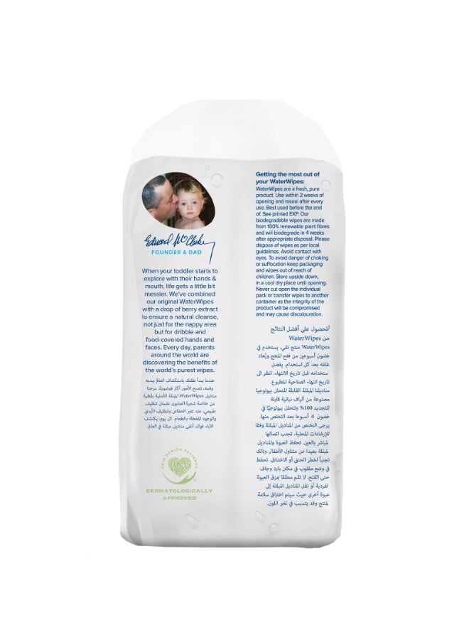 WaterWipes - Plastic Free Textured Clean Toddler And Baby Wipes 240 Count - Image 1