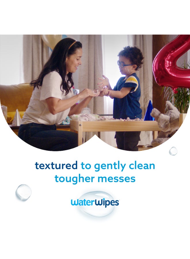 WaterWipes - Plastic Free Textured Clean Toddler And Baby Wipes 240 Count - Image 1