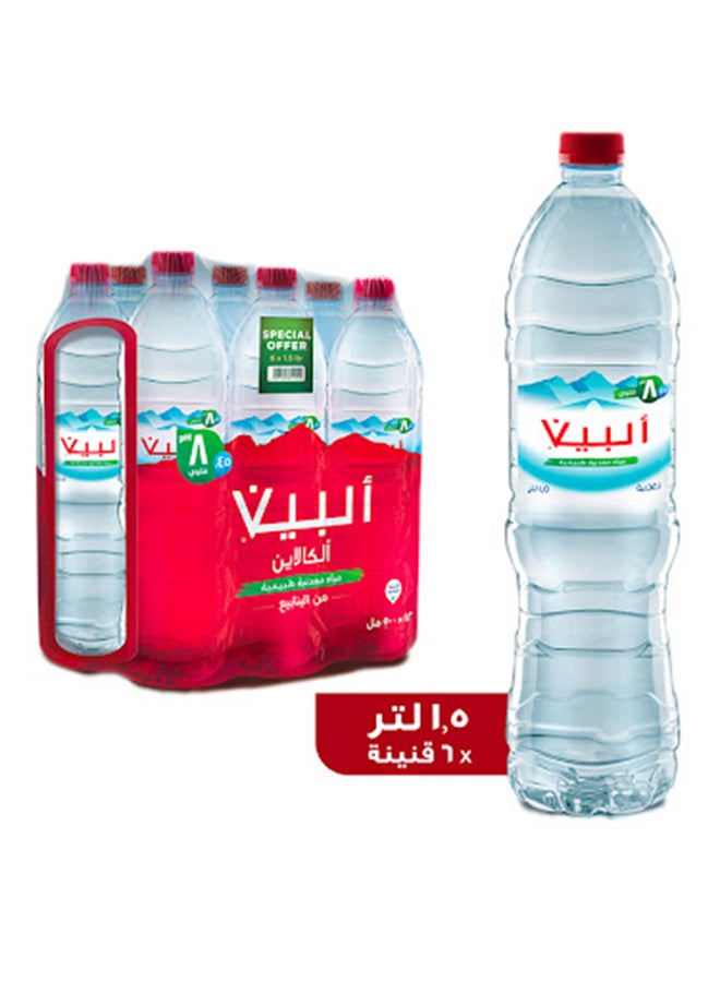 ألبين مياه معدنية طبيعية . 1.5لترات عبوة من 6 قطع - Image 1