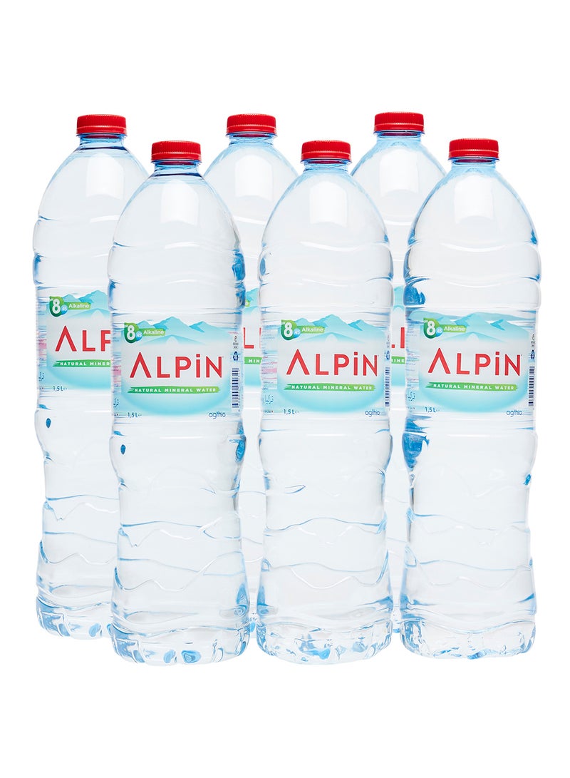 ألبين مياه معدنية طبيعية . 1.5لترات عبوة من 6 قطع - Image 2
