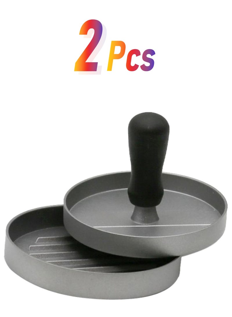 Manual Press Hamburger Patties Maker Silver/Black - pnsku/N28660967A/45/_/1739297001/1be65b40-9961-4454-8b13-3227940a169c