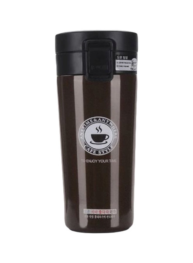 مج حراري مصنوع من الستانلس ستيل بني/أسود - Image 1