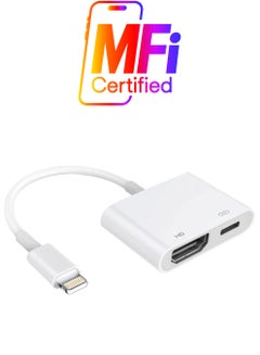 Lightning To HDMI AV Adapter White