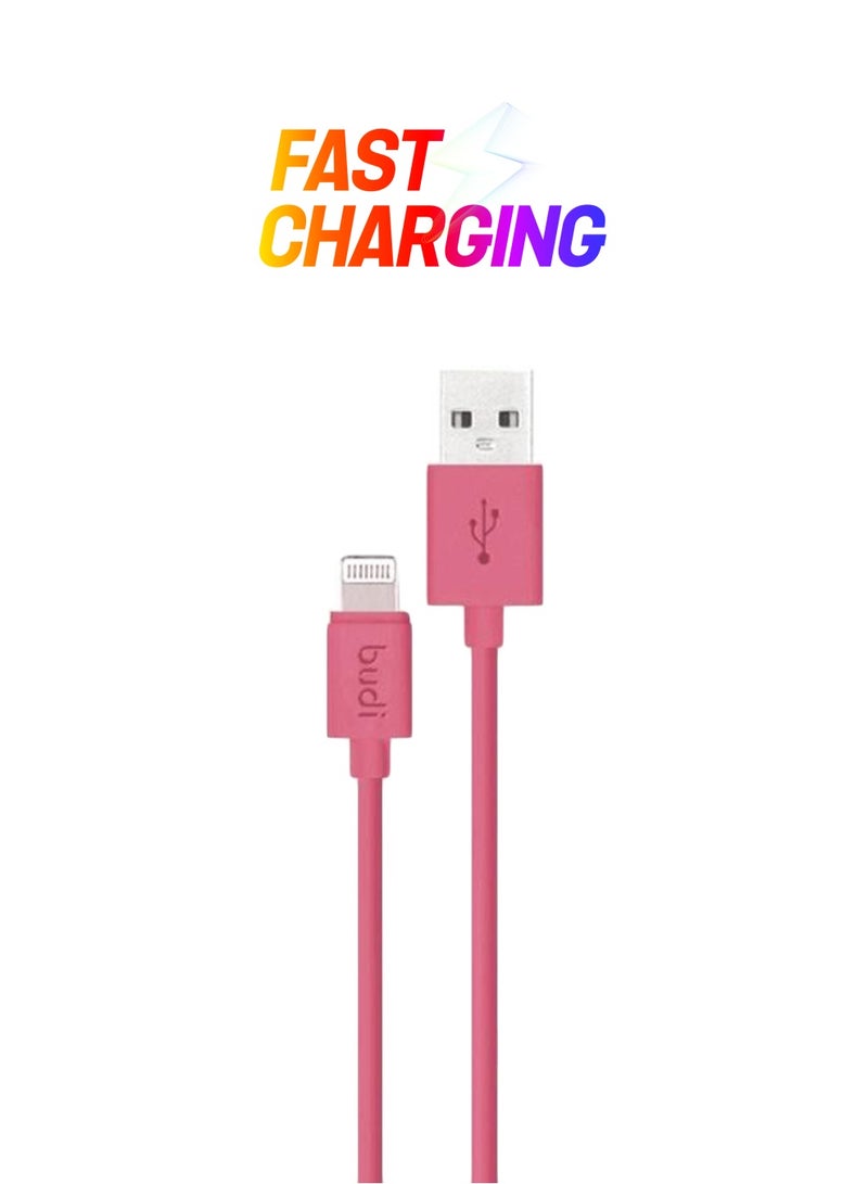 بودي كابل Micro USB للشحن ومزامنة البيانات ومناسب لأجهزة سامسونج وردي / فضي - Image 1