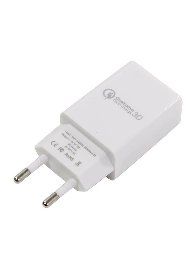 Samsung Fast Portable Wall Charger With USB Cable White - Image 3