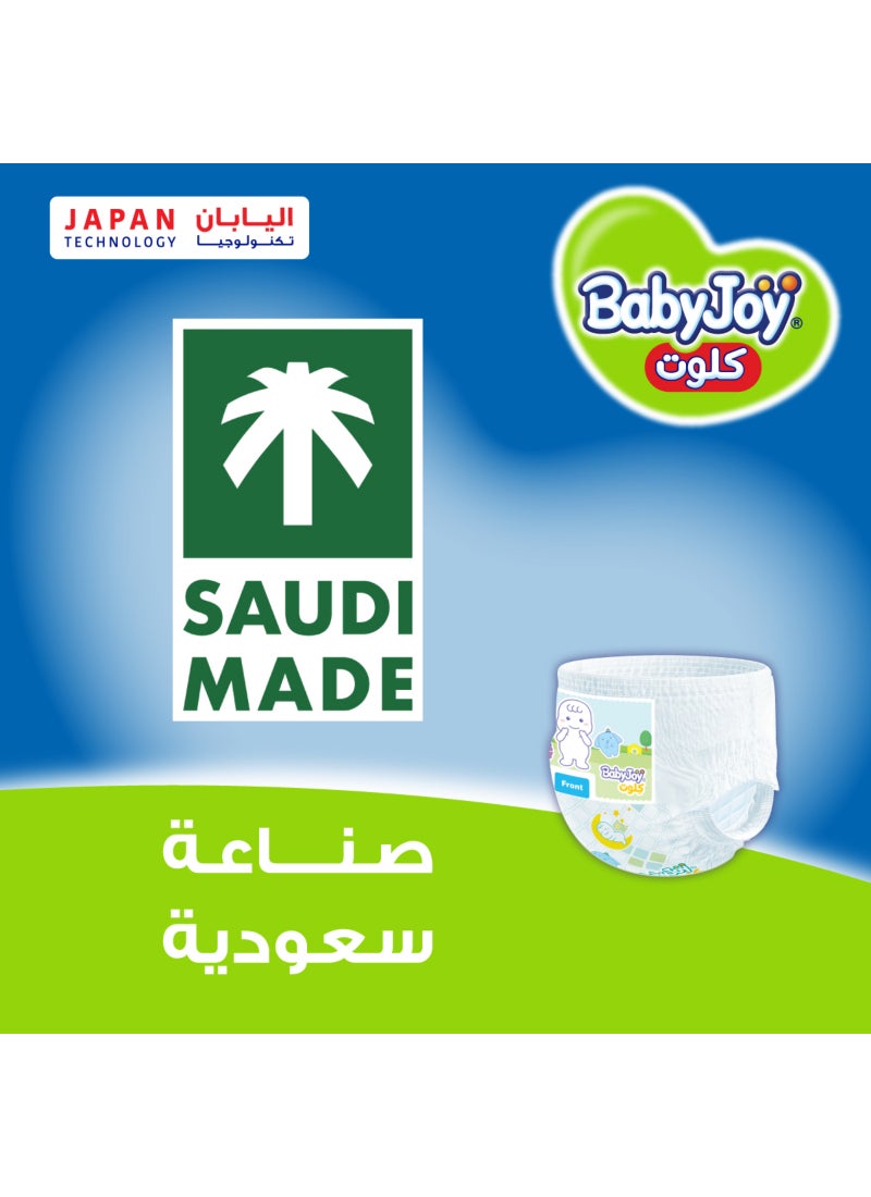 BabyJoy Compressed Culotte Pants Diaper Size 3 Medium 6-12 Kg Saving Pack 12 Count - Image 2