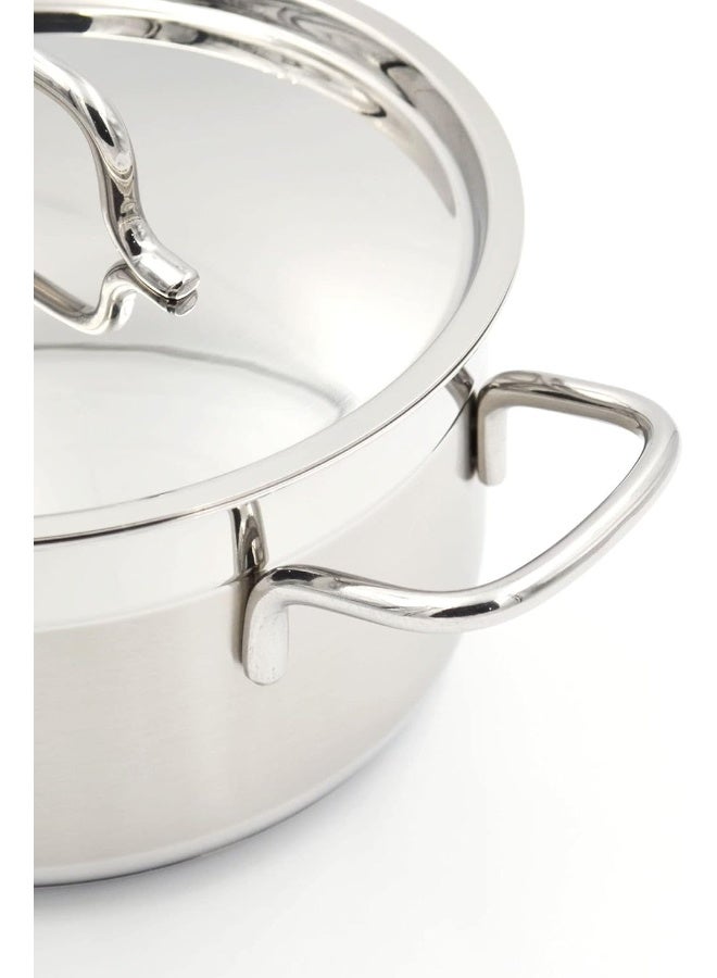 Korkmaz Sturdy And Durable Exclusive Shaped Lightweight Easy To Handle Hotpot Casserole With Lid Stainless Steel 8.5Liters  - Image 4