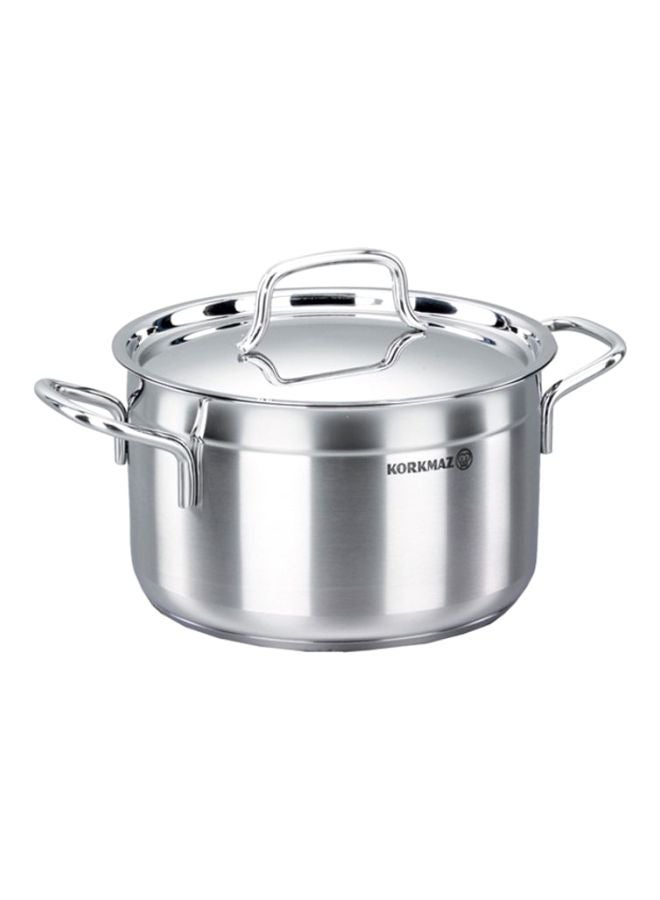 Korkmaz Sturdy And Durable Exclusive Shaped Lightweight Easy To Handle Hotpot Casserole With Lid Stainless Steel 8.5Liters  - Image 1