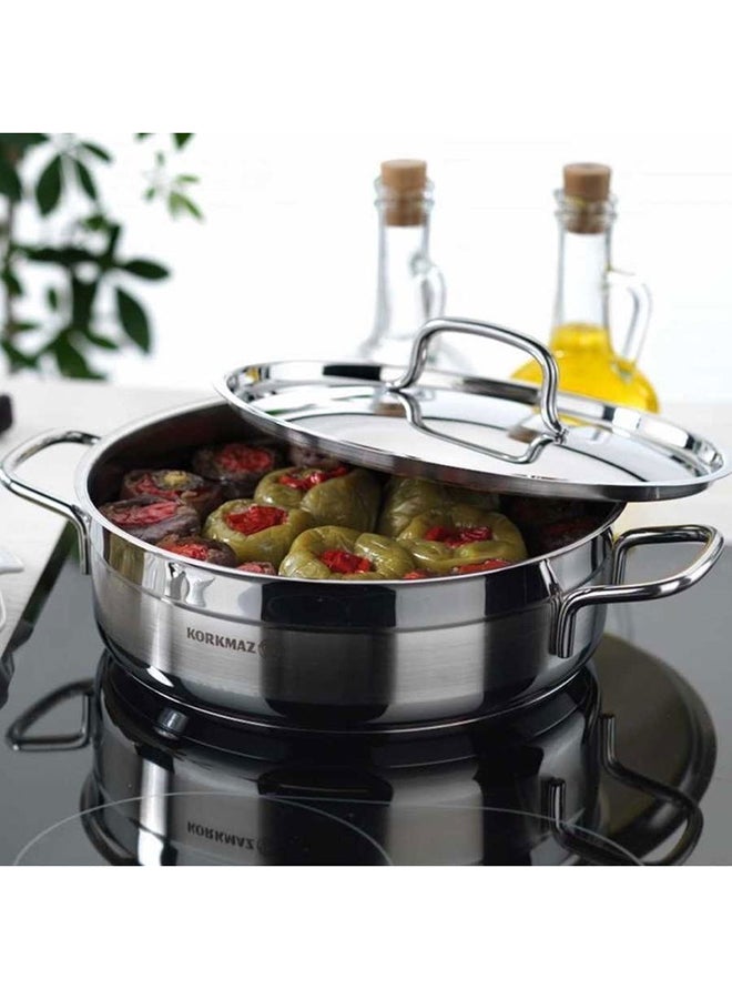 كوركماز كسرولة بغطاء فضي 3.5لترات - Image 2