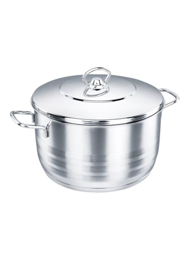 Korkmaz Casserole Pot With Lid Silver 10x18cm 
