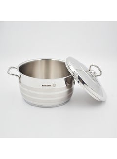 Korkmaz Stockpot With Lid Silver 22x12cm  - Image 2