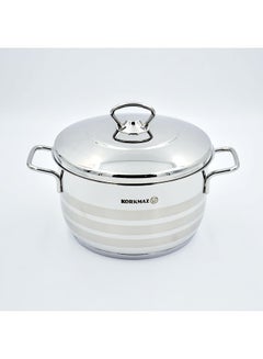 Korkmaz Stockpot With Lid Silver 22x12cm  - Image 3