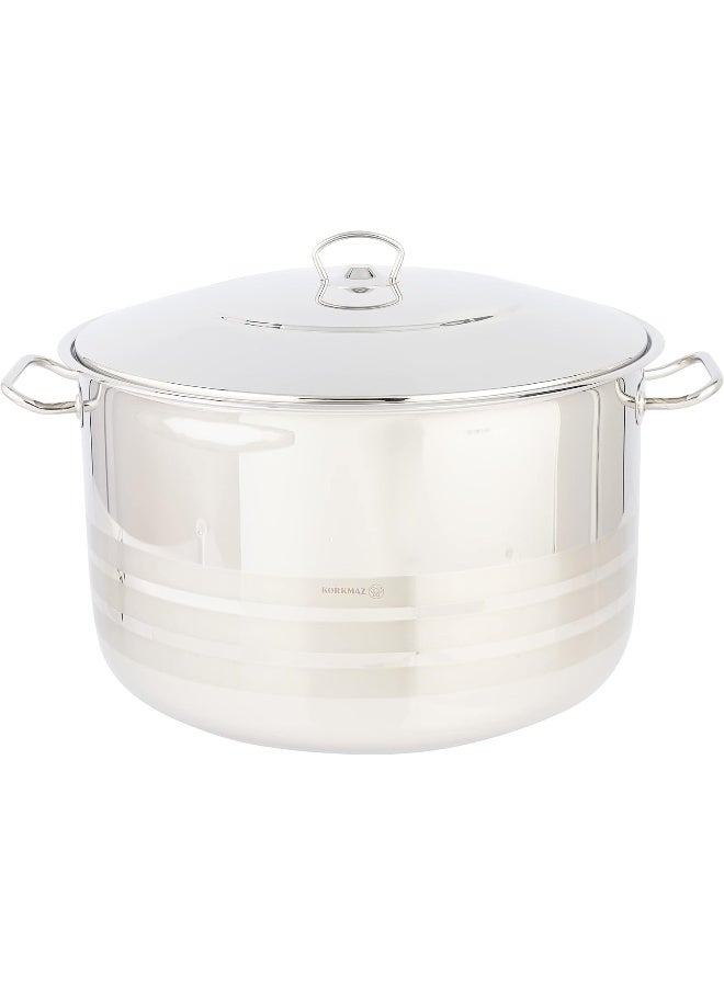 كوركماز كسرولة ألفا قوية ومتينة بتصميم فريد وخفيفة الوزن وسهلة الاستخدام مزودة بغطاء فضي 30x45سم - Image 5