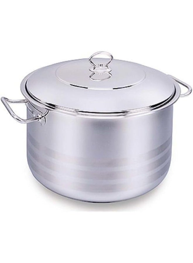Korkmaz Casserole Pot With Lid Silver 33x50cm  - Image 3