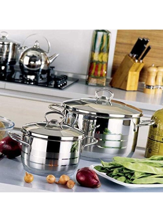 Korkmaz Casserole Pot With Lid Silver 33x50cm  - Image 4