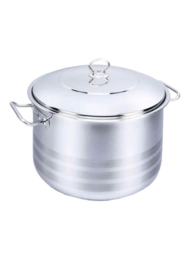 Korkmaz Casserole Pot With Lid Silver 33x50cm  - Image 1