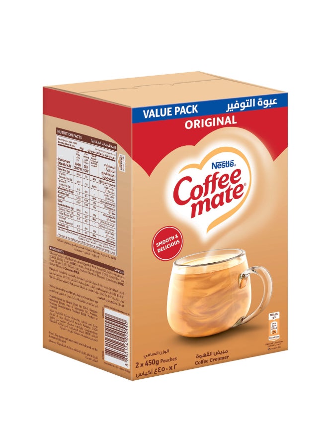 Original Non Dairy Coffee Creamer Bag In Box 450grams Pack of 2
