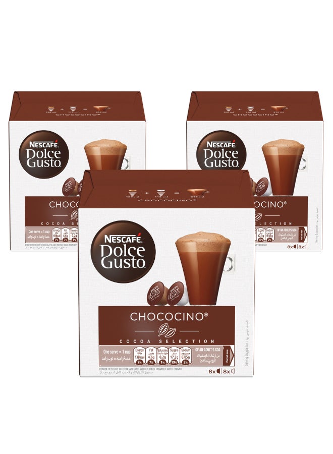 Nescafe 16 Dulce Gusto Capsules Chococino 256grams Pack of 3 - Image 1