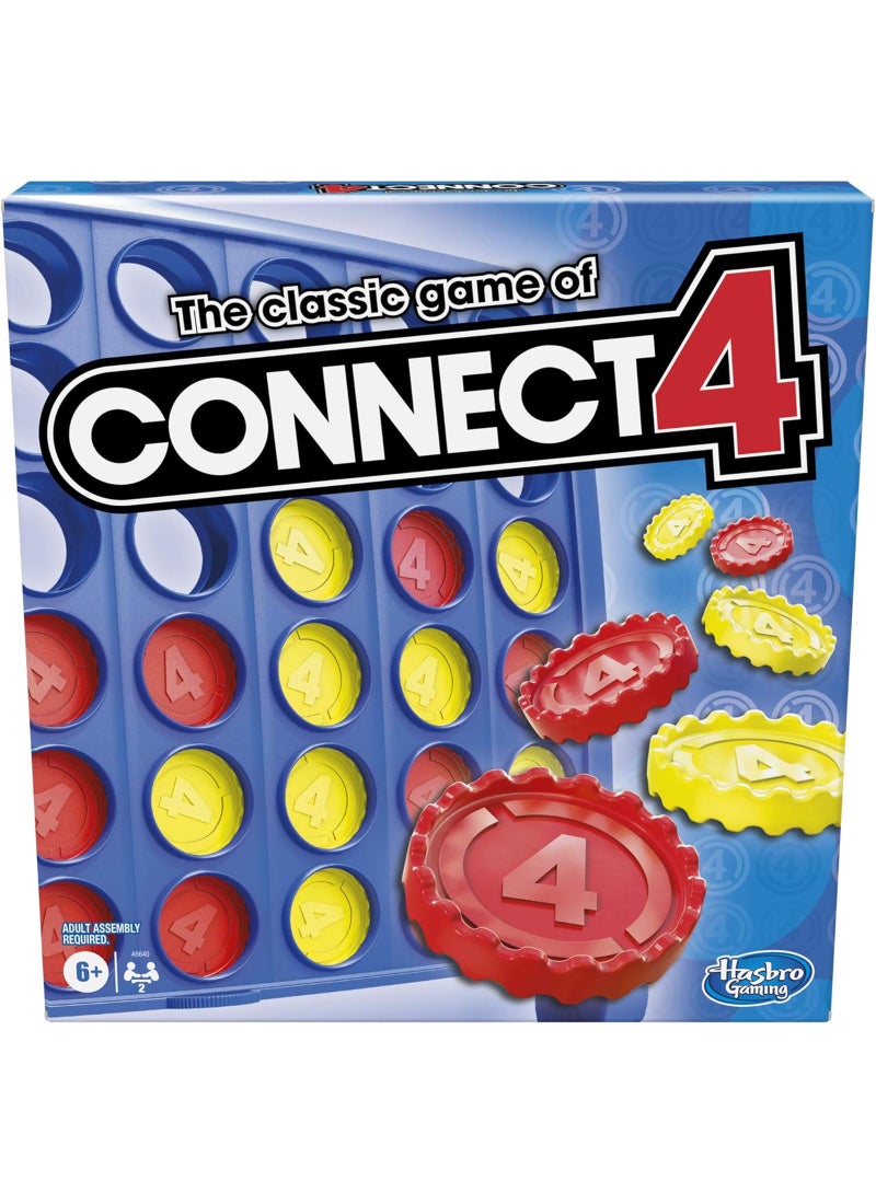 HASBRO - GAMING Connect 4 Classic Strategy Grid Game - New Strategy Twist with Blocker Disc, Pop-Out Feature, and 3 Ways to Play, Ages 6+, 2Player Game 2 Players - Image 1