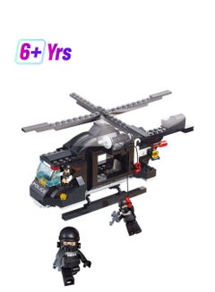 Sluban 6938242938086 219-Piece Police Helicopter Building Blocks Set 219 6+ Years  - Image 1