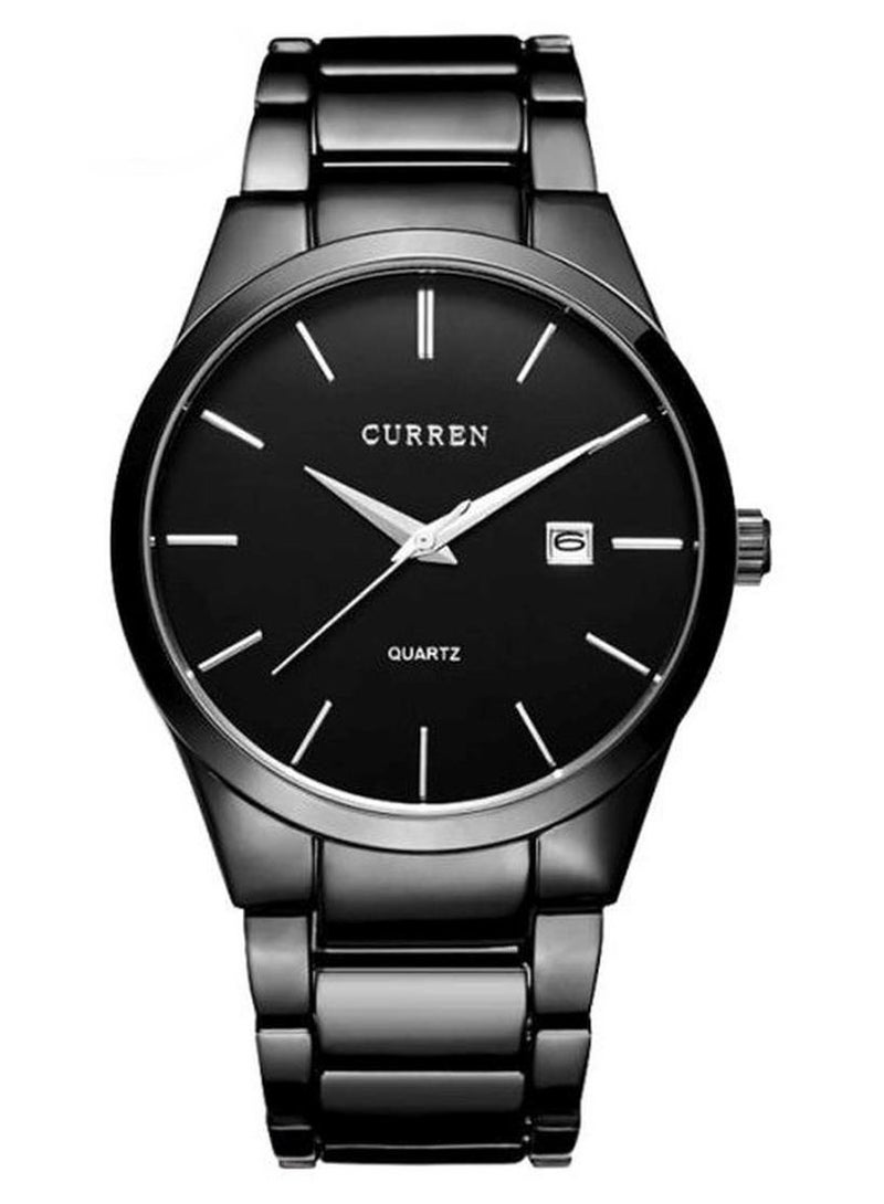 كارين ساعة يد بعقارب مقاومة للماء طراز J0280B - مقاس 48 مم - لون أسود للرجال - Image 1