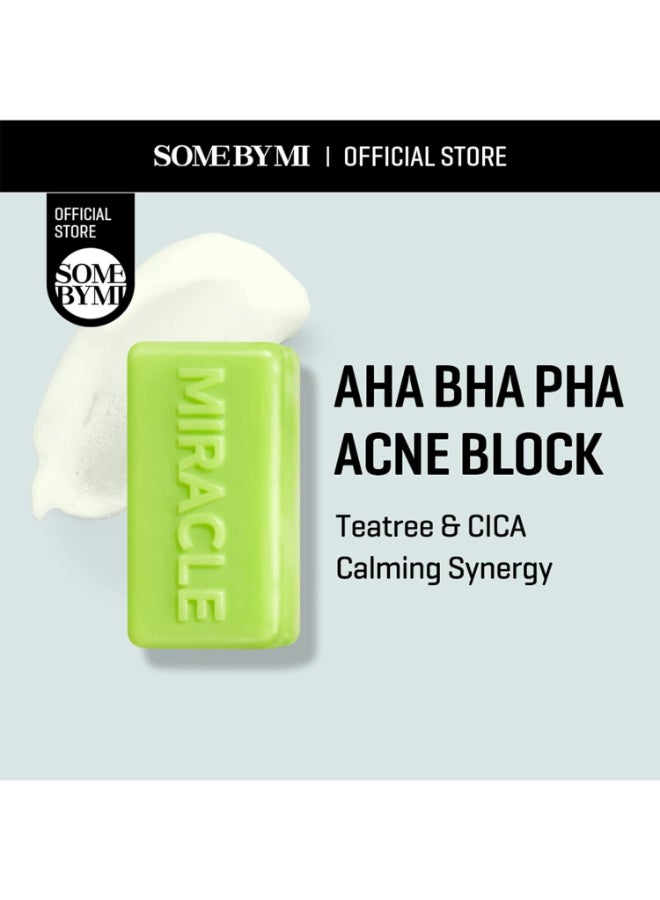 Some by Mi - Aha.Bha.Pha 30Days Miracle Cleansing Bar Green 106grams - Image 1