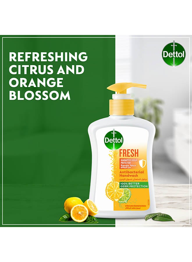 Citrus And Orange Blossom Fresh Anti Bacterial Liquid Hand Wash Pack of 2 200ml - pnsku/N28834605A/45/_/1716119707/f2dbe2e4-8e11-4201-b98a-d3ce852d9bc1