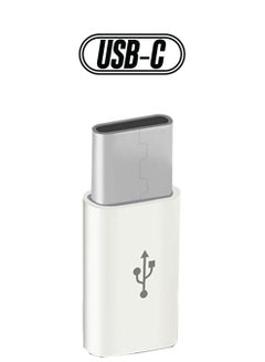 Micro USB To Type-C Adapter White