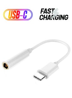 LW Type C To 3.5mm Audio Headphone Jack White  - Image 1