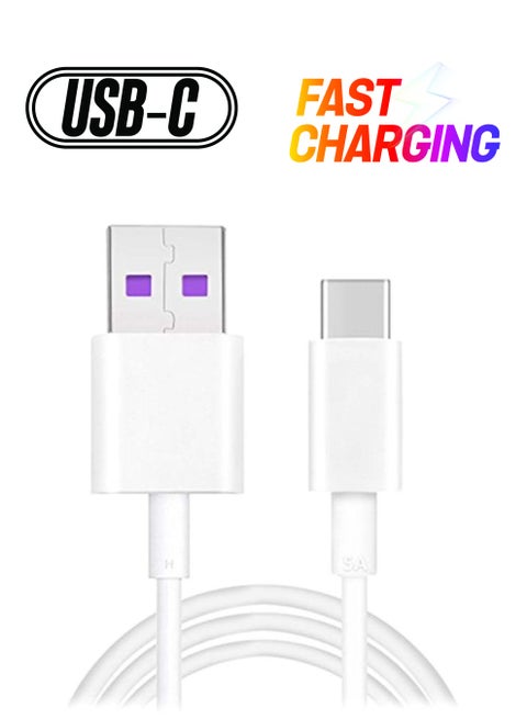 Type-C Fast Charging Data Cable For Huawei P9/Mate 9 Pro/P10/Mate 10/P20 White
