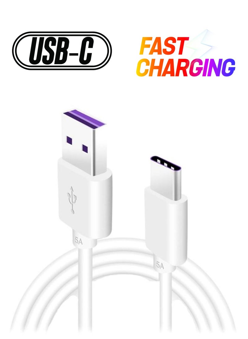 LW USB Data Cable For Huawei Mate 9/9 Pro/P10/P20/P20 Pro White - Image 1