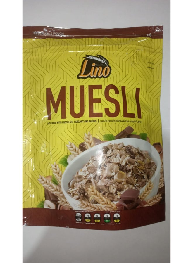 Lino Muesli Choclate And Hazelunt 375grams 