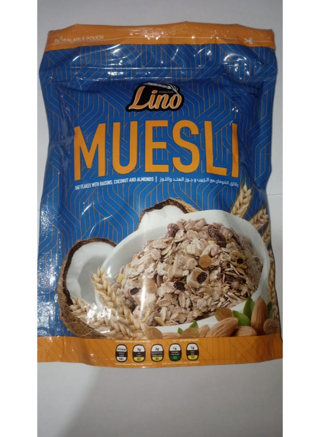 Lino Muesli Cocount And Almond 375grams 