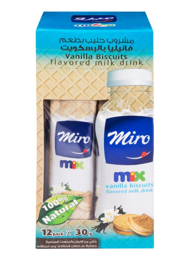 Miro - Vanilla Biscuit Flavored Instant Milk 30grams Pack of 12 - Image 1