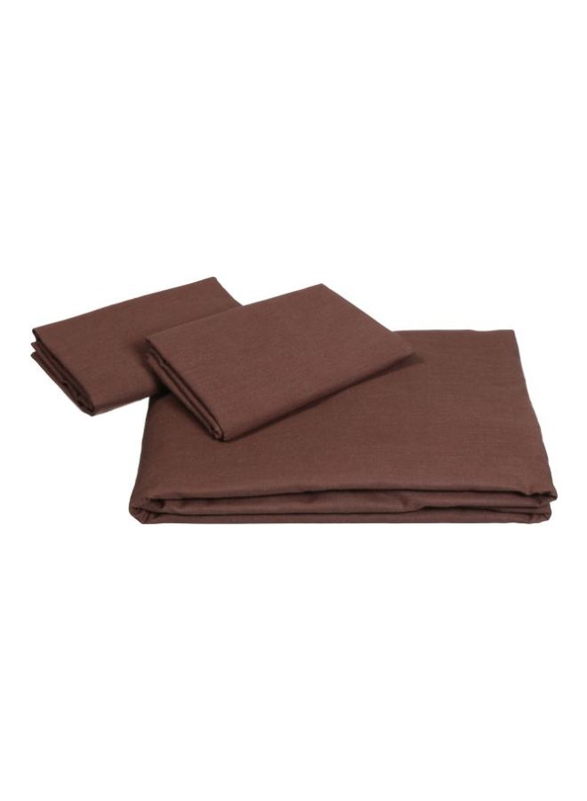 3-Piece Bedsheet Set Brown Standard - pnsku/N28861669A/45/_/1739811019/3b408c30-bc52-4490-a07d-ad203509ef57