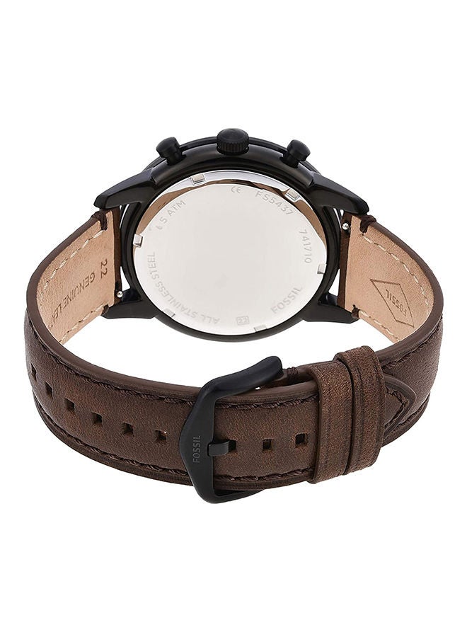 FOSSIL Men's Leather Analog Watch FS5437 - Image 2