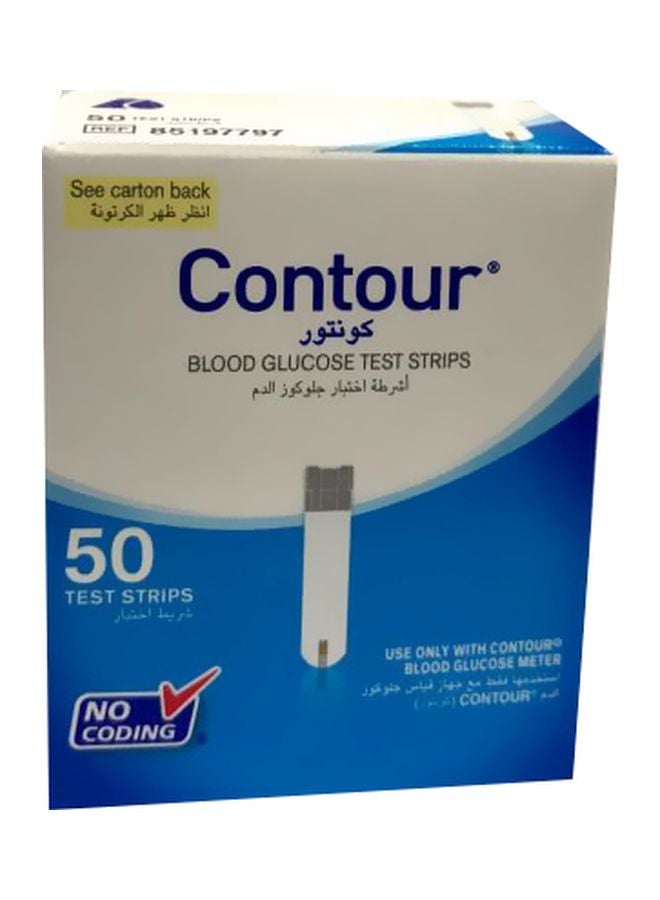 Contour - 50-Piece Blood Glucose Test Strips - Image 1